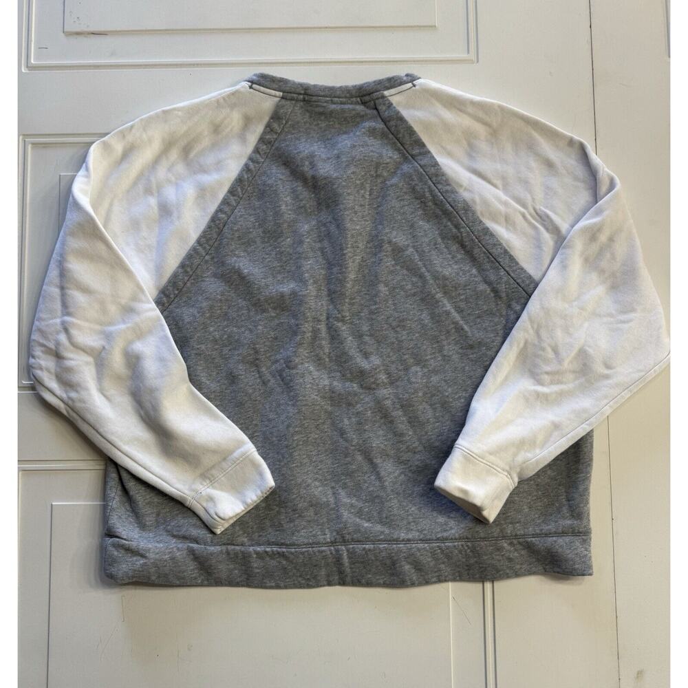 Under Armour Cropped Sweatshirt Womens Size Large Gray White Long sleeve - Picture 4 of 4